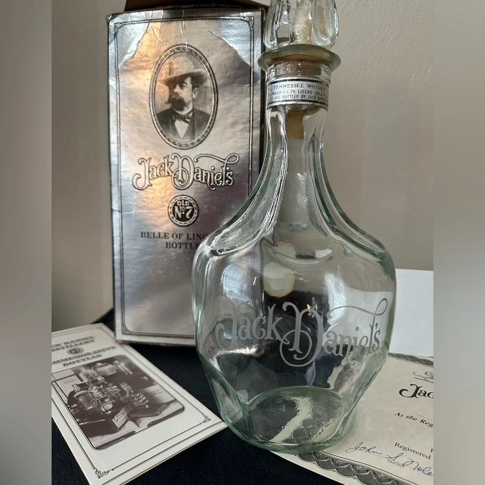 Jack Daniel Distillery Belle of Lincoln Collectible 1.75 Liter Vintage
